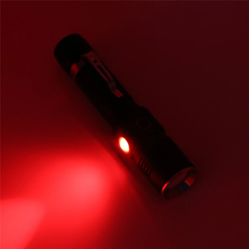AIMIHUO Cree XML-T6 LED Flashlight USB Charging UV Flashlight Waterproof Light LED Torch T6 Lamp For Rechargeable 18650 Battery (8)