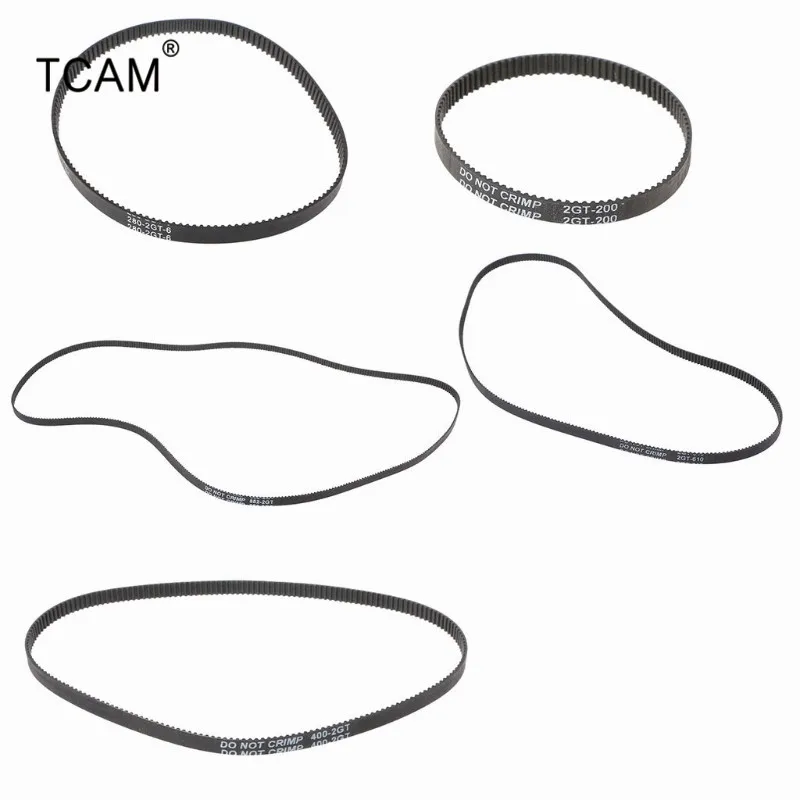 

TCAM GT2 timing belt with 200mm / 280mm / 400mm / 610mm / 852mm 2GT belt pulley for 3d printer 10Meters