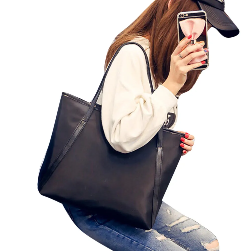 

High Quality Women Fashion Trend Pu Leather Shopping Handbag Girls Lesiure Shoulder Bag Ladies Simple Bag Female Large Tote Dec1