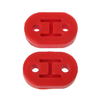 

2x Heavy Duty Exhaust Hanger Bushing Support 2 Holes Bracket Rubber Mount