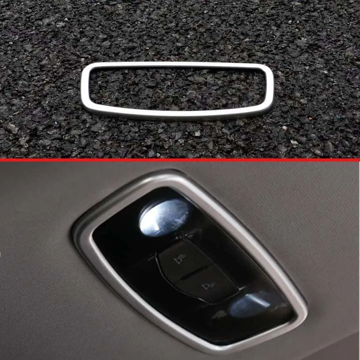 3PCS ABS Chromed Front+Rear Reading Light Decoration for Ford Explorer 2013-2015