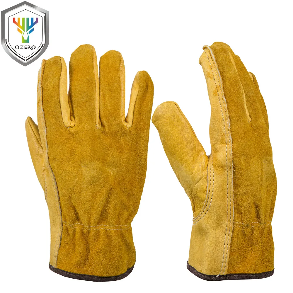 OZERO New Men's Work Gloves Cowhide Driver Security Protection Wear Safety Workers Welding Moto Gloves For Men 0007 OZERO New Men's Work Gloves Cowhide Driver Security Protection Wear Safety Workers Welding Moto Gloves For Men 0007