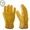 OZERO New Men's Work Gloves Cowhide Driver Security Protection Wear Safety Workers Welding Moto Gloves For Men 1008 ► Photo 2/6