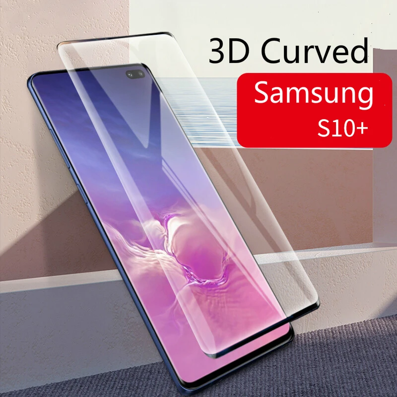 

Tempered Glass For Samsung S6 S7 S8 S9 Edge S10 E Plus Lite Note 8 9 Screen Protector 3D Full Curved Explosion-proof Film Cover