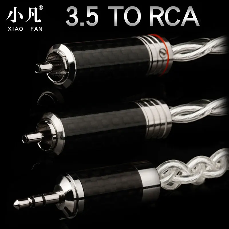 Xiao Fan D20 Handmade Audio Cable RCA Cable Power Amplifier Connection Line 3.5mm to 2 RCA For Phone Home Theater DVD RCA Line Xiao Fan D20 Handmade Audio Cable RCA Cable Power Amplifier Connection Line 3.5mm to 2 RCA For Phone Home Theater DVD RCA Line
