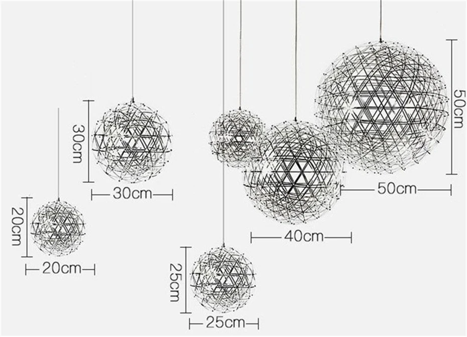 Современный короткий чердак spark ball светодиодный подвесной светильник фейерверк шар из нержавеющей стали подвесные лампы для ресторана дома деко