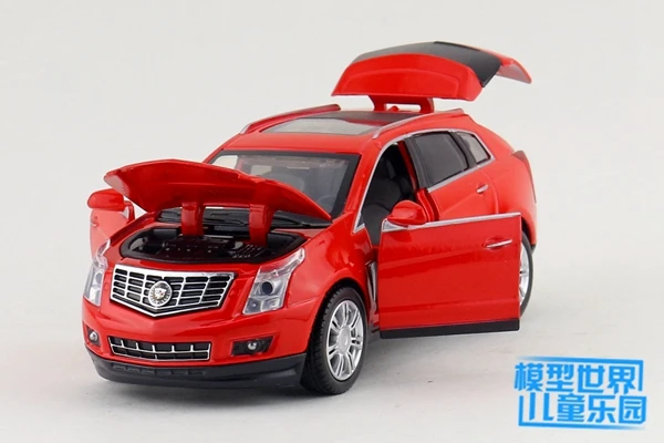 1:32 Масштаб/Литье под давлением модель/Cadillac SRX SUV спортивный автомобиль/освещение и музыка/обучающая игрушка для детского подарка или коллекции - Цвет: Красный