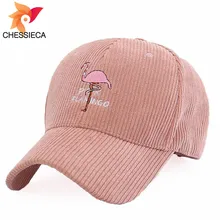

CHESSIECA 2018 Luxury Brand Corduroy Flamingo Men Hip Hop Snapback Women's Pink Baseball Caps Male Hats Gorras Female Cap Gorra