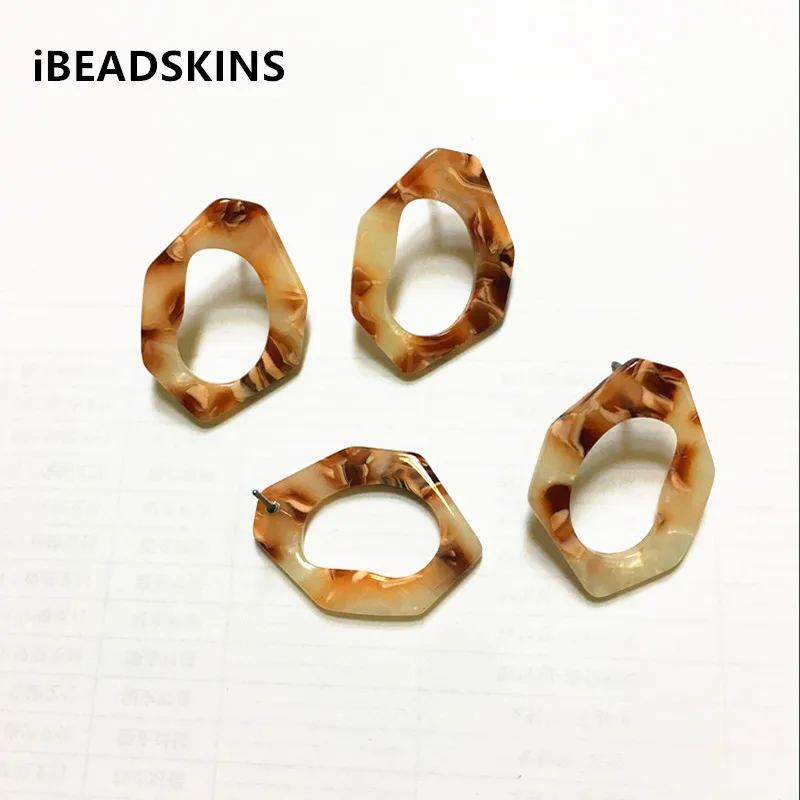

New arrival! 30x22mm 50pcs/lot acetic acid Geometric-shape earrings accessories for Earrings DIY( as shown)