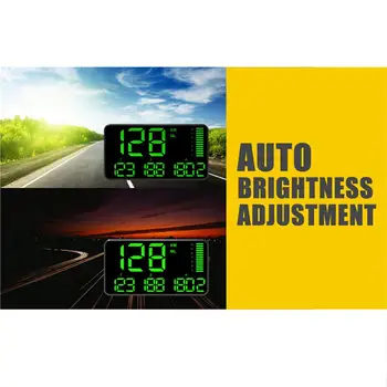 

Digital Universal GPS HUD Speedometer Display GPS Head Up Display With Over Speed Warning Car Clock 5.5in Large Screen C90
