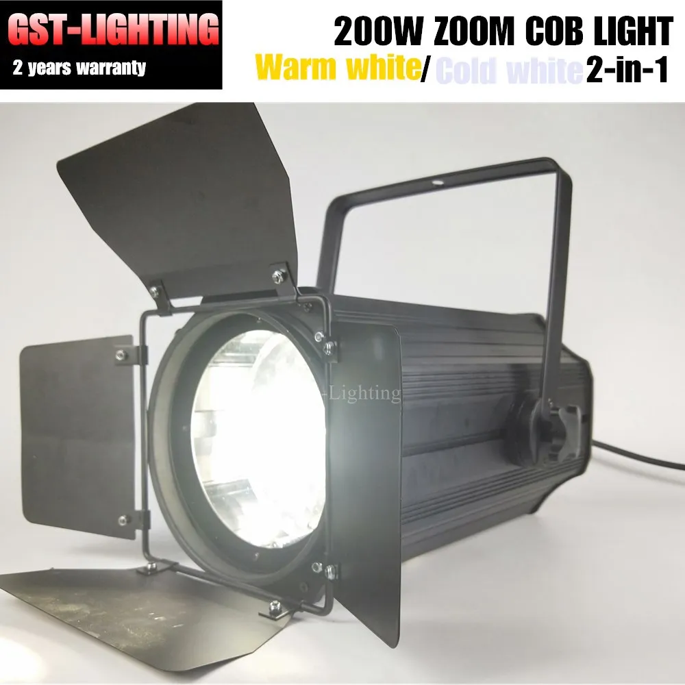 6 шт./лот сценический свет dmx led par 200 Вт COB ZOOM wash черный с масштабированием