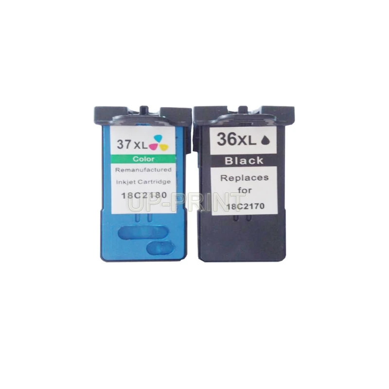 CISSPLAZA 2pcs 36 37 Remanufactured Ink Cartridge For lexmark X3650 X4650 X5650 X5650es X6650