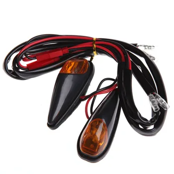 

2x 5W Motorcycle Turn Signals Mini Blinker Amber Indicator Lights Lamp 12V
