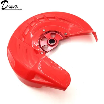 CRF X-Brake Front Brake Disc Rotor Guard Cover Protector Protection Fit CR CRF CR125 CR250 CRF250R CRF450R CRF250X CRF450X Red