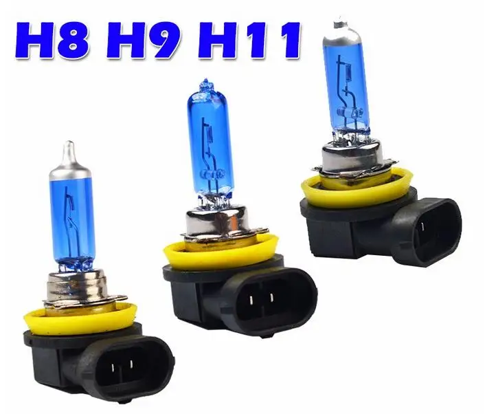 10 шт./лот белая Автомобильная фара H1 H3 H4 H7 H8 H11 9005 HB3 9006 HB4 880 881 12 В 55 Вт 100 5000 К
