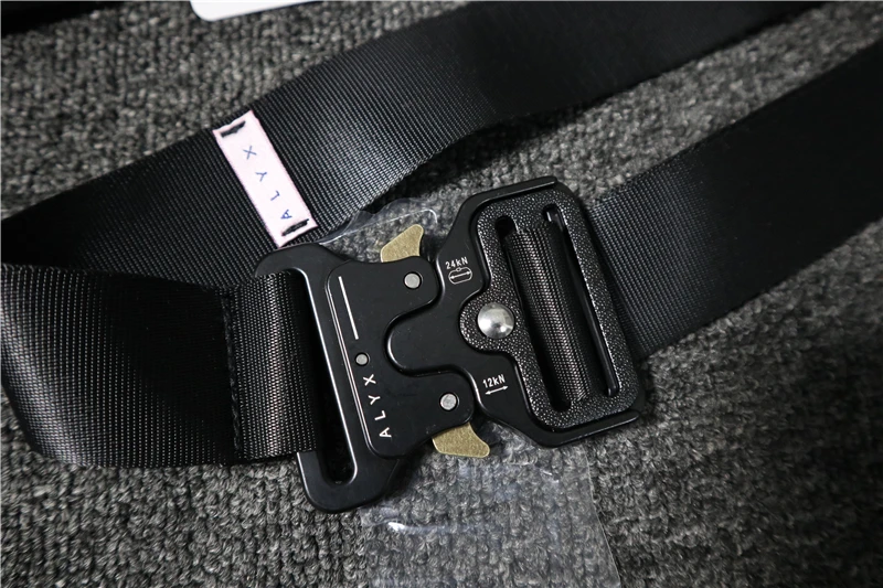 

ALYX Belt Rollercoaster Metal Button Canvas Hip Hop Street Wear Safety Hip Hop ALYX Waist ALYX Belt Gifts for Men
