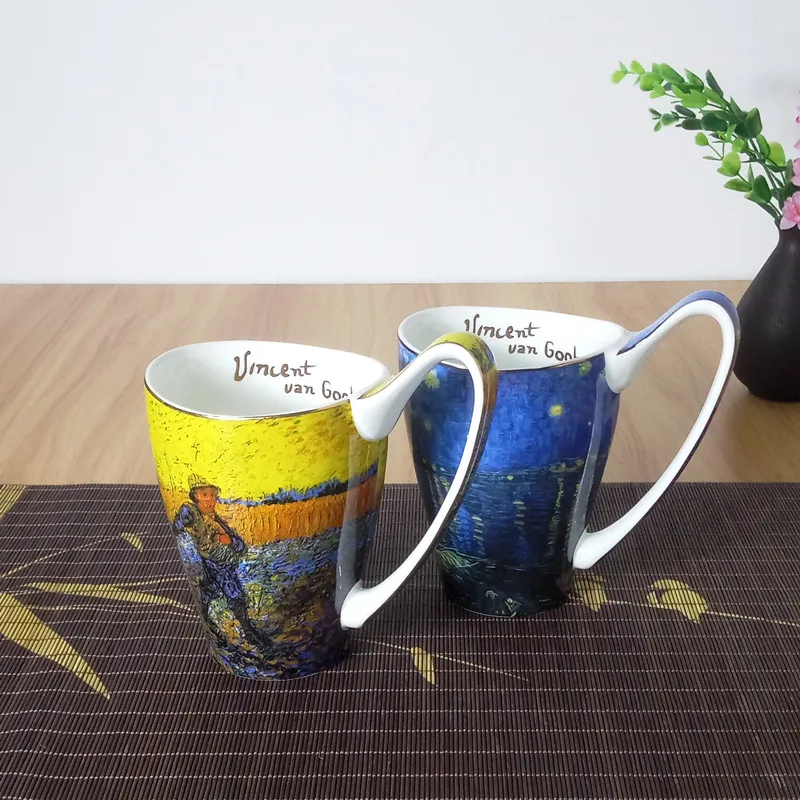 

1 Pcs New high quality ceramic cup personality mug milk cup coffee cup home office drink unique gift 7ZDZ316