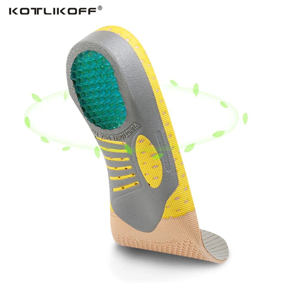 Best Price KOTLIKOFF Functional arch orthopedic insoles shock absorption orthopedic pad for