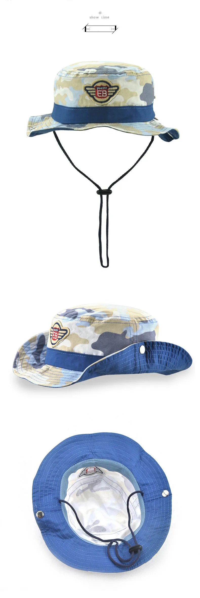 Xthree хлопок летняя шапочка Детская камуфляжная ведро шляпа для маленьких мальчиков Ковбойская Шляпа casquette garcon шляпа от солнца для детей