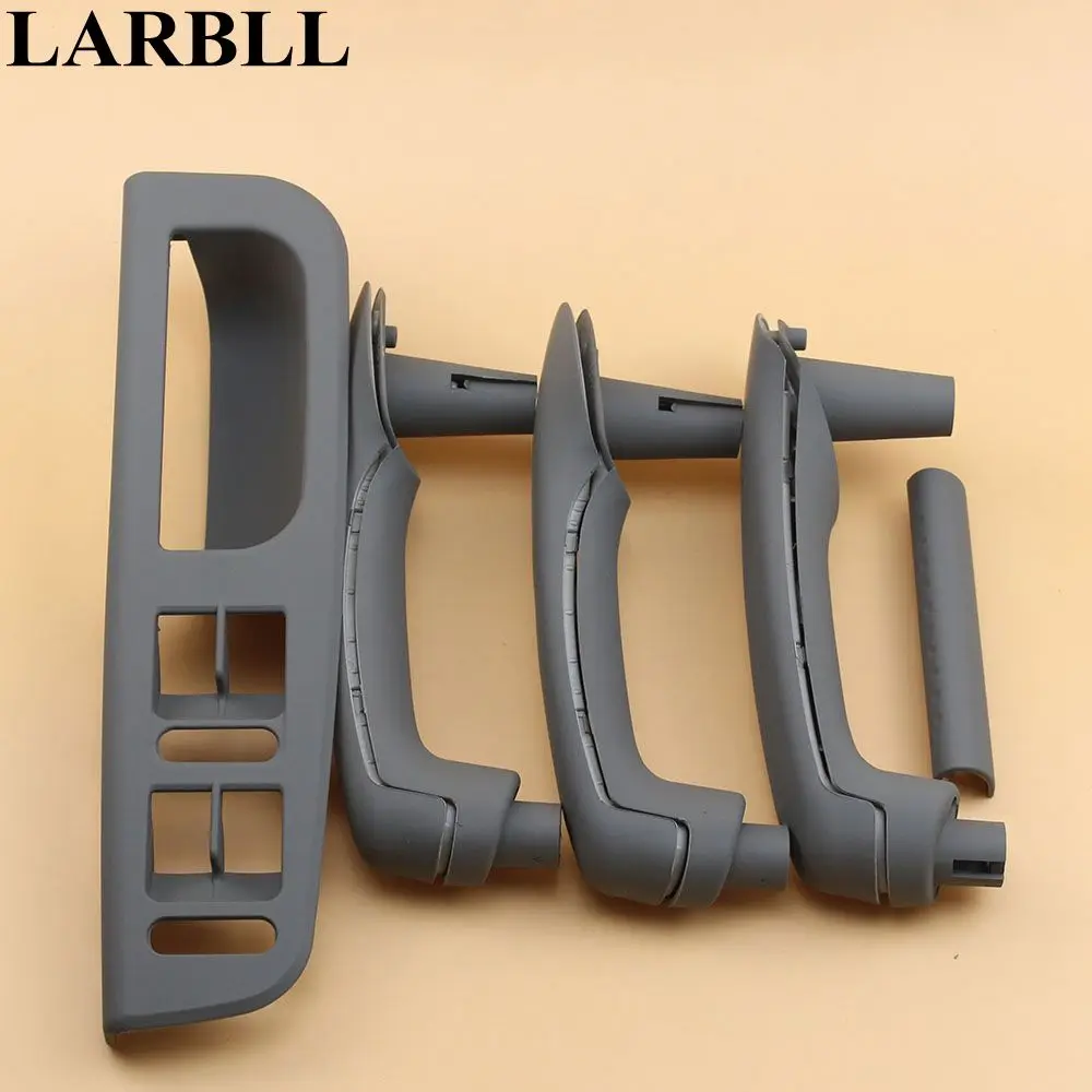 

LARBLL 8PCS/Set Car Auto Gray Color Inner Door Handle Interior Grab Cover Switch Bezel For VW Volkswagen Jetta Bora Golf 4