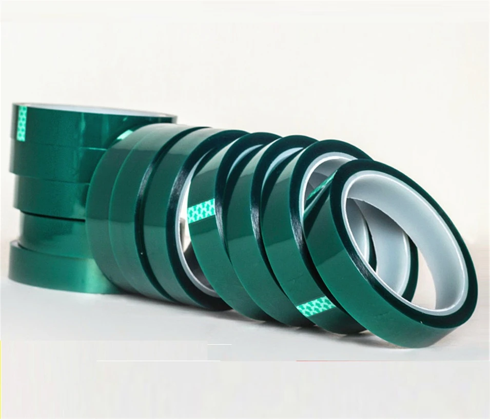 33 Meters x Thickness 0.06mm High Temperature Green PET Tape PCB