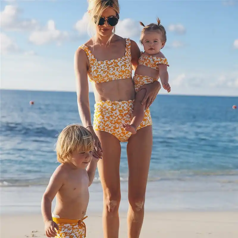 baby and mum matching swimwear