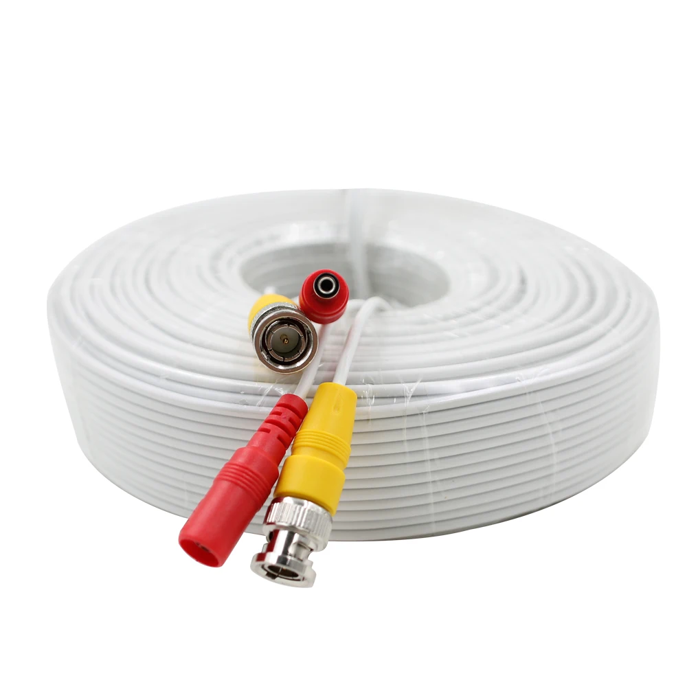 bilder für Sunchan 165ft 50 mt cctv bnc + dc stecker video power siamesischen kabel für überwachung dvr kit für überwachungskamera bilder für Sunchan 165ft 50 mt cctv bnc + dc stecker video power siamesischen kabel für überwachung dvr kit für überwachungskamera