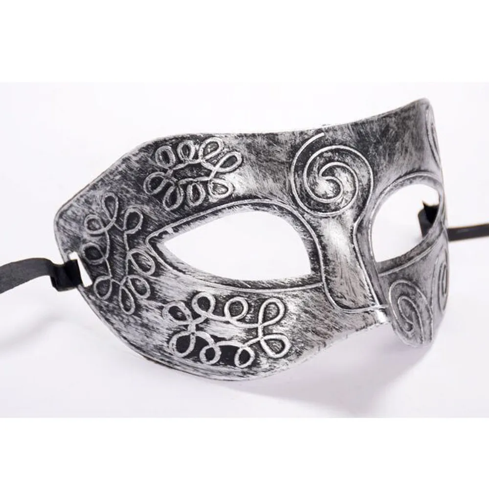 

2017 hot Retro Roman Gladiator Halloween Party Facial Masquerade Mask Venetian Costumes Carnival Mask For Anonymous Mardi