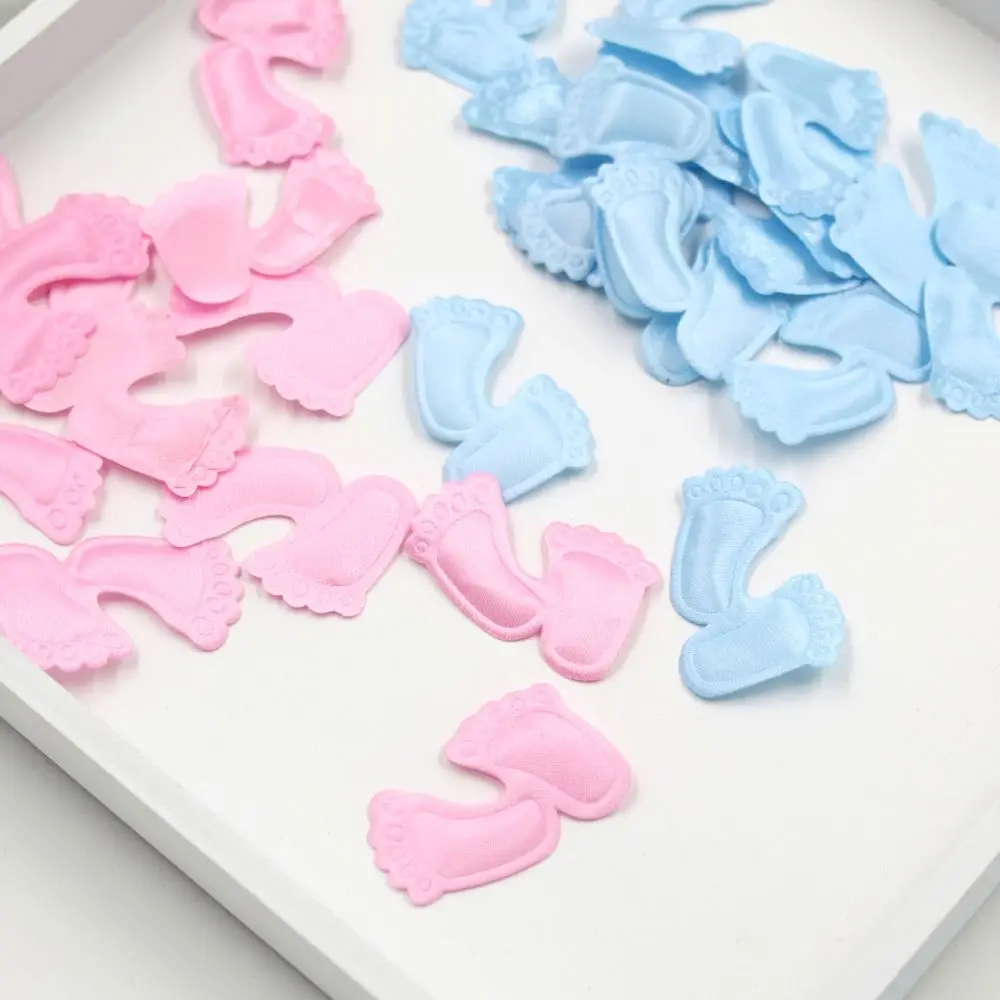 

100 Pcs Baby Shower Confetti Table Sprinkle Decor Toys Baby Cart Bib Footprint Style Boy Girl Baptism Birthday Party Supplies