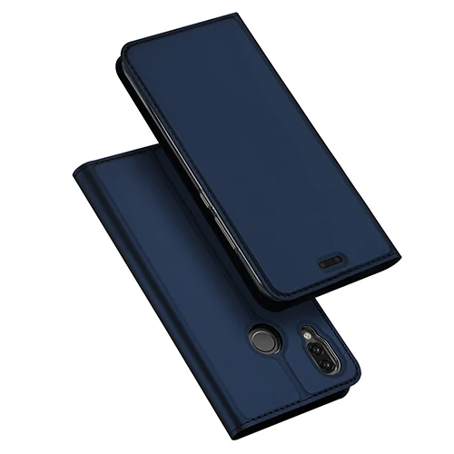 Huawei P20 Lite чехол DUX DUCIS книжка кожа чехол на Huawei P20 Lite бумажник флип чехлы для хуавей р20 лайт п20лайт - Цвет: Blue