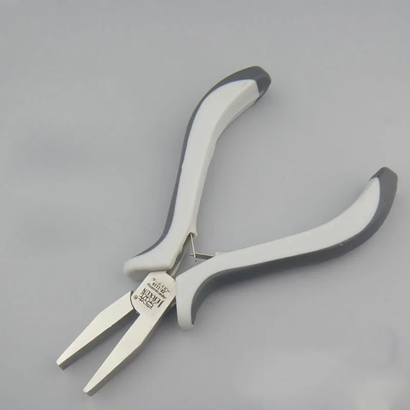 

JERXUN 5" High Quality Flat Nose Pliers Multi-functional High Carbon Steel Mini No Teeth Jewelry Tools Pliers Hand Tools
