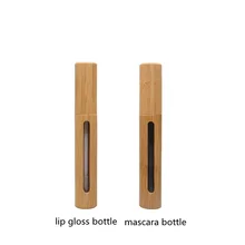 30/50 шт бамбуковые прослойки в пустой блеск для губ бутылки пробки тушь для ресниц бутылки из тюбики для помады блеск для губ древесины трубы упаковки для макияжа Многоразового Использования Бутылки
