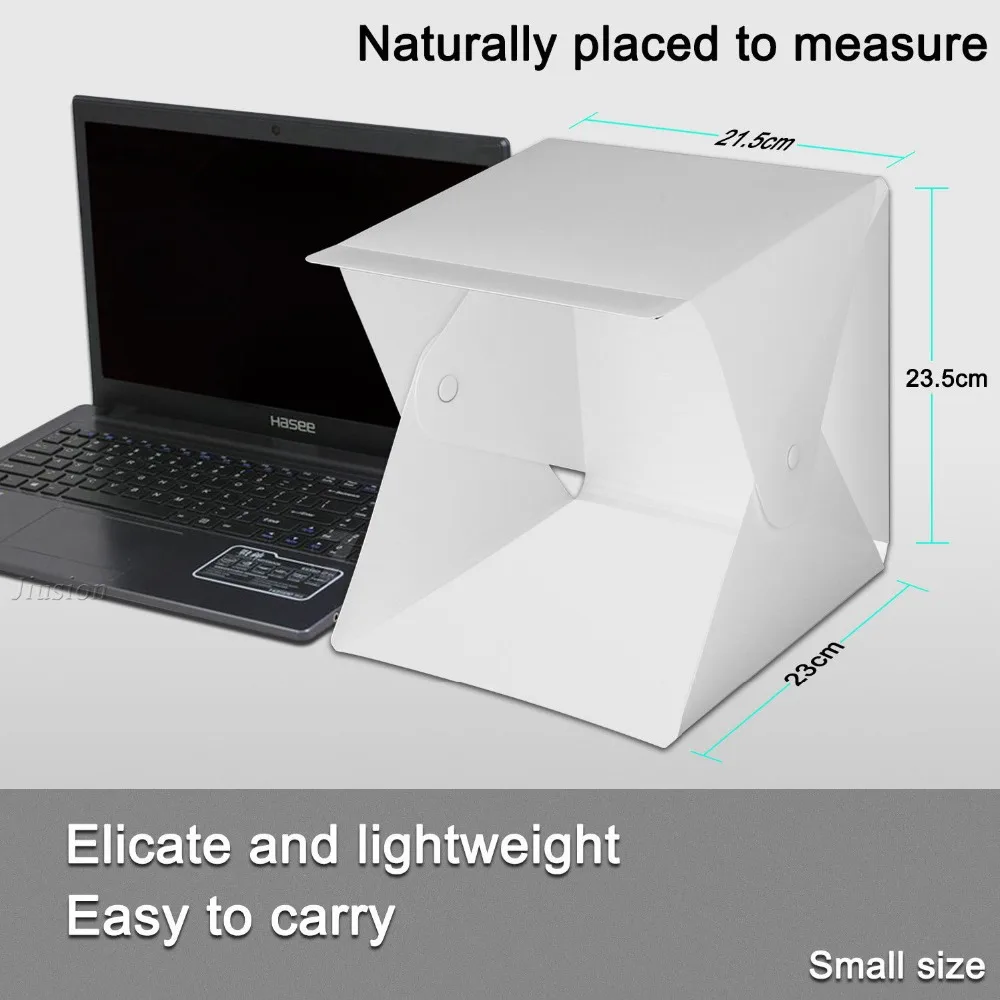 Мини портативный складной светодиодный световой короб фотография лайтбокс Cam аксессуары Fotos Lampe софтбокс для домашней комнаты Фотостудия