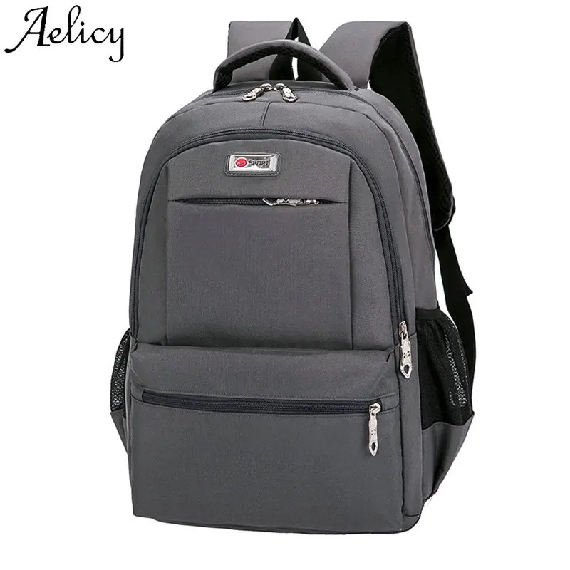 

Aelicy Women's Backpack Teenage Girls Boys School Backpack Travel Solid Students Bags 2019 High Quality Simple Zipper Pocket