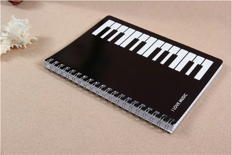 

100 pcs the notes piano keyboard 32k notebook notepad diary music stationery