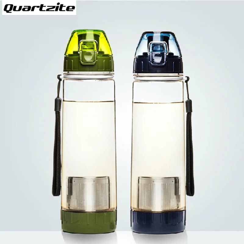 preço 550 ml NEW Saudável Chá De Viagem Portátil Viagem Esporte Garrafa De Água Com Filtro Coador de Chá Selo Garrafas 4 Cores
