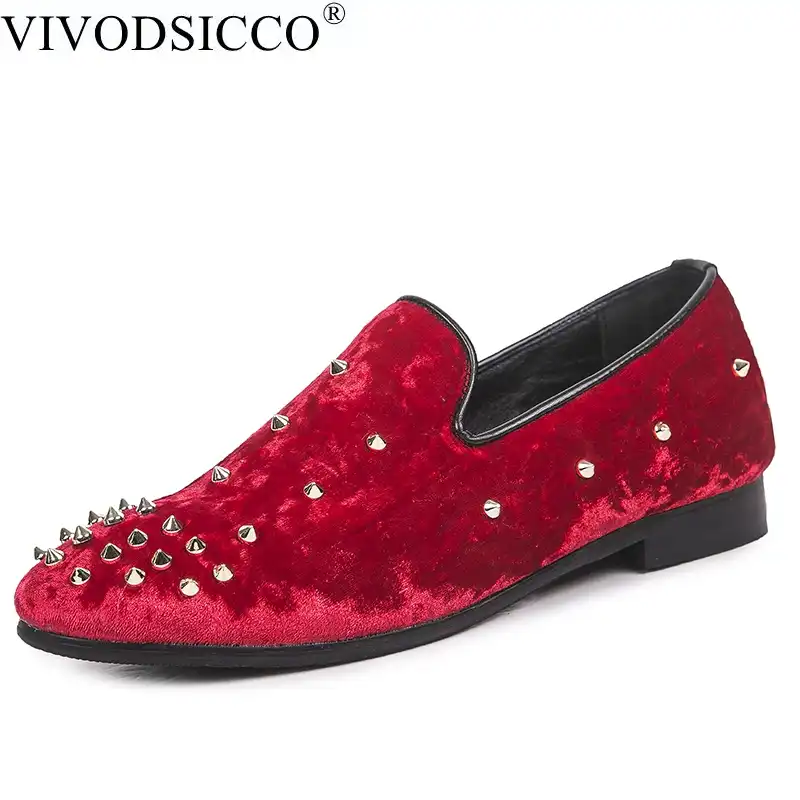 mocasines rojos hombre