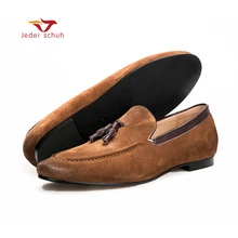 Мужские лоферы ручной работы кисточки обувь мужские туфли, свадьбы и банкета Мужская обувь us6-14 плюс размер обуви Smoking Slipper