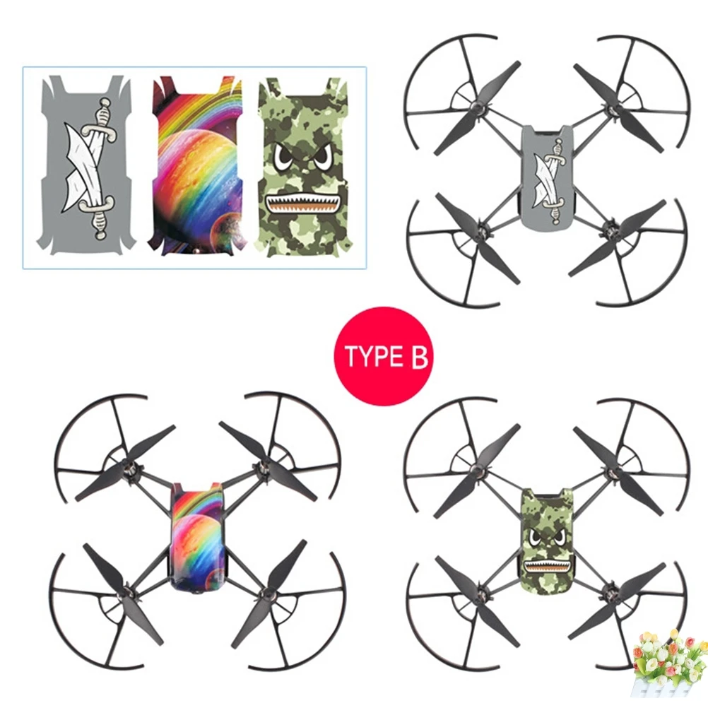 

3pcs Sticker Cool Waterproof PVC Stickers Body Decals for DJI TELLO Drone