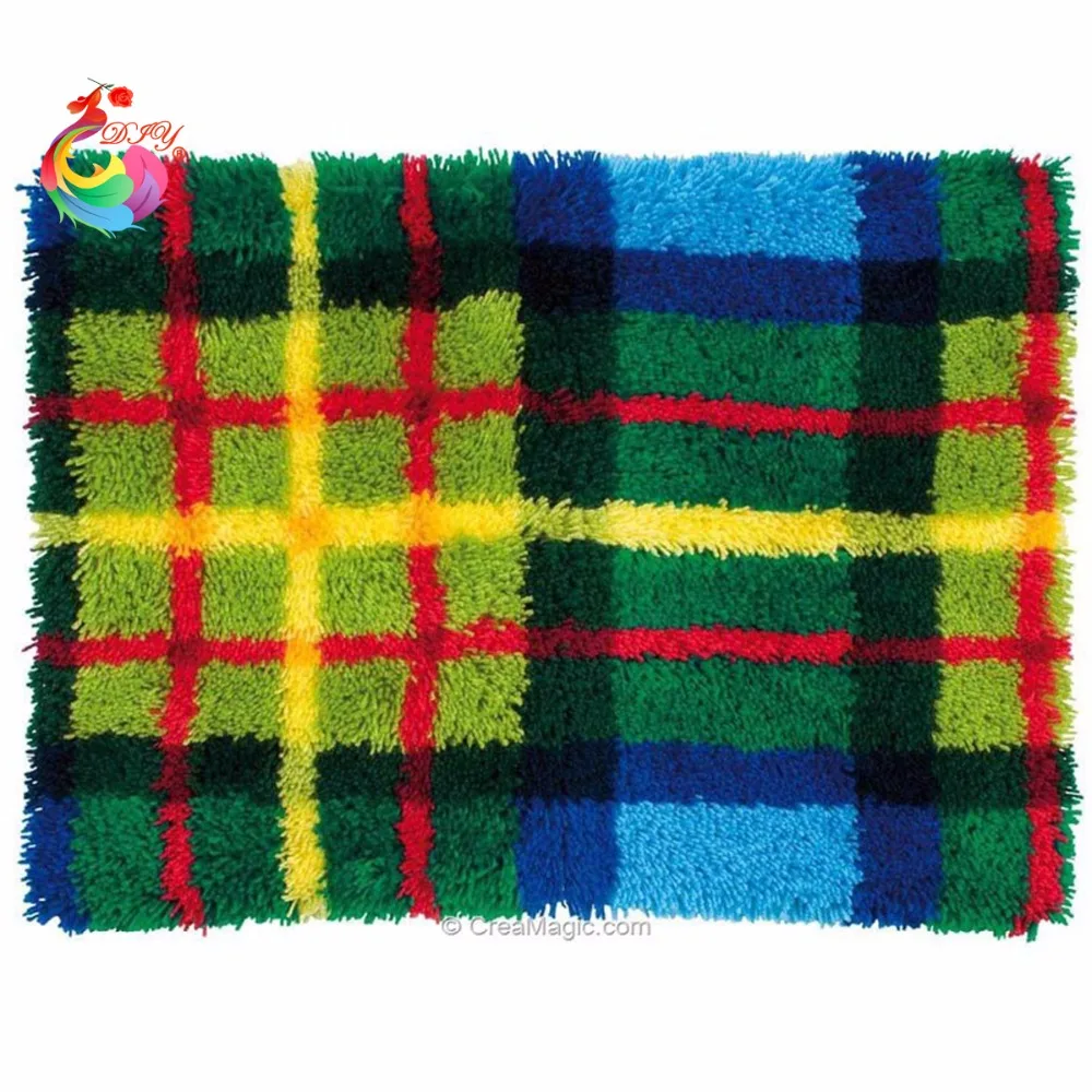 Handmade carpet Latch hook rug kits thread embroidery kits Carpet embroidery carpets rugs stitch