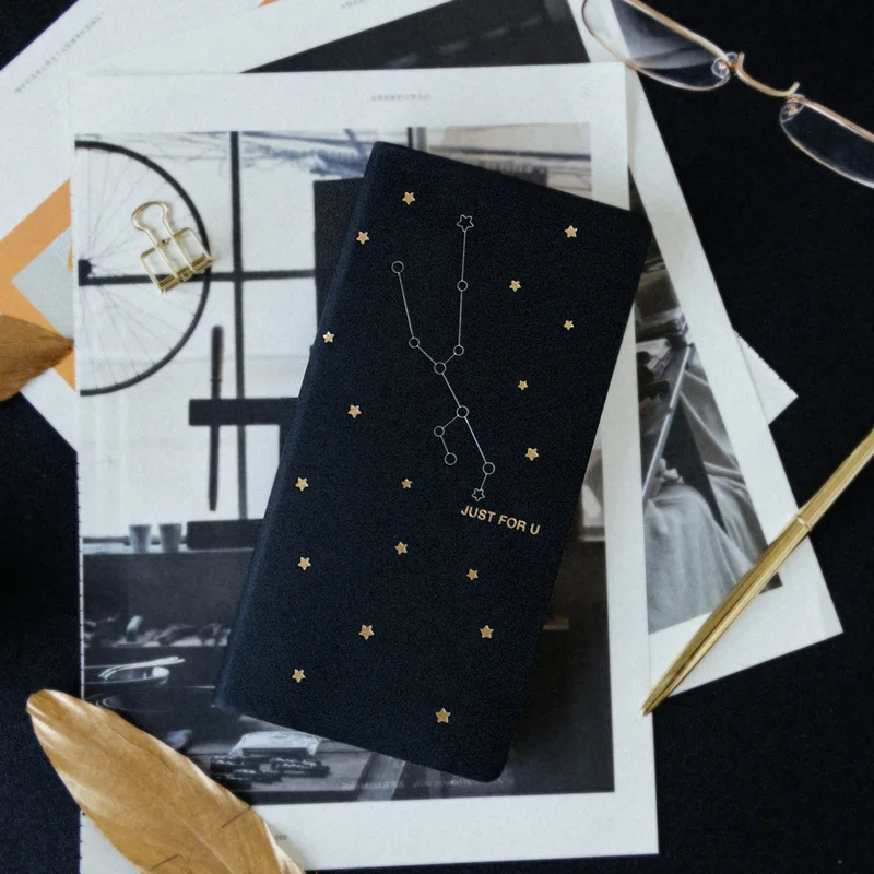 

The Shining Stars Undated Weekly Planner Book 18.5*9.1cm DIY Week Plan+Grid Paper 88 Sheets