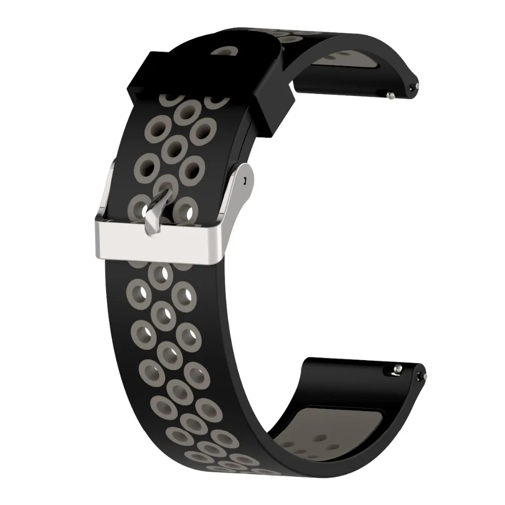Ремешок силиконовый для Xiaomi Huami Amazfit Bip Bit Youth сменный двухцветный браслет 20