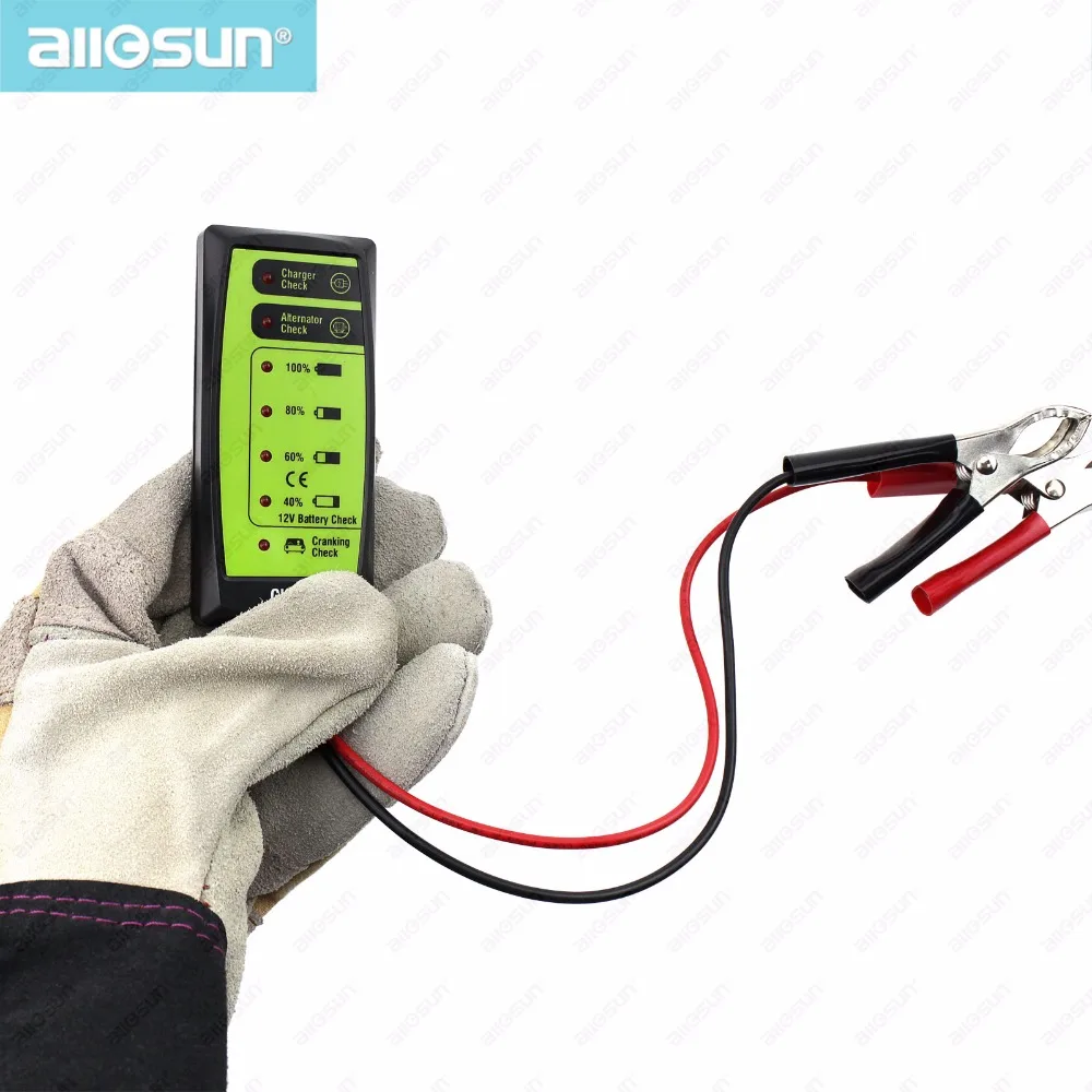Цифровой анализатор автомобильных аккумуляторов 12 В С ЖК дисплеем|battery tester|battery