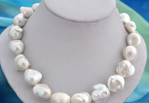 

0001142 baroque white reborn keshi pearl necklace AAA