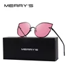 MERRYS femmes classique marque Designer lunettes de soleil yeux de chat sans monture en métal lunettes de soleil S8099 ► Photo 2/6