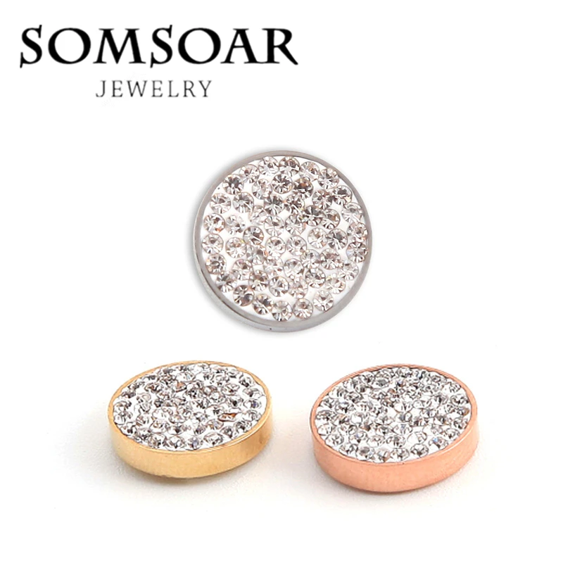 Somsoar joyería Extra pequeño imán intercambiable 12mm Moneda de cristal claro para Cambio de cuero pulsera 10 unids/lote Somsoar joyería Extra pequeño imán intercambiable 12mm Moneda de cristal claro para Cambio de cuero pulsera 10 unids/lote