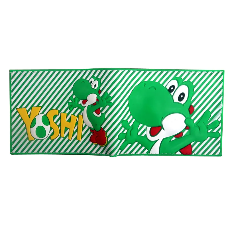 Бумажник с персонажами из мультфильмов Super Mario Bros Yoshi Mario, держатель для карт, кошелек с отделением для монет - Цвет: M-01