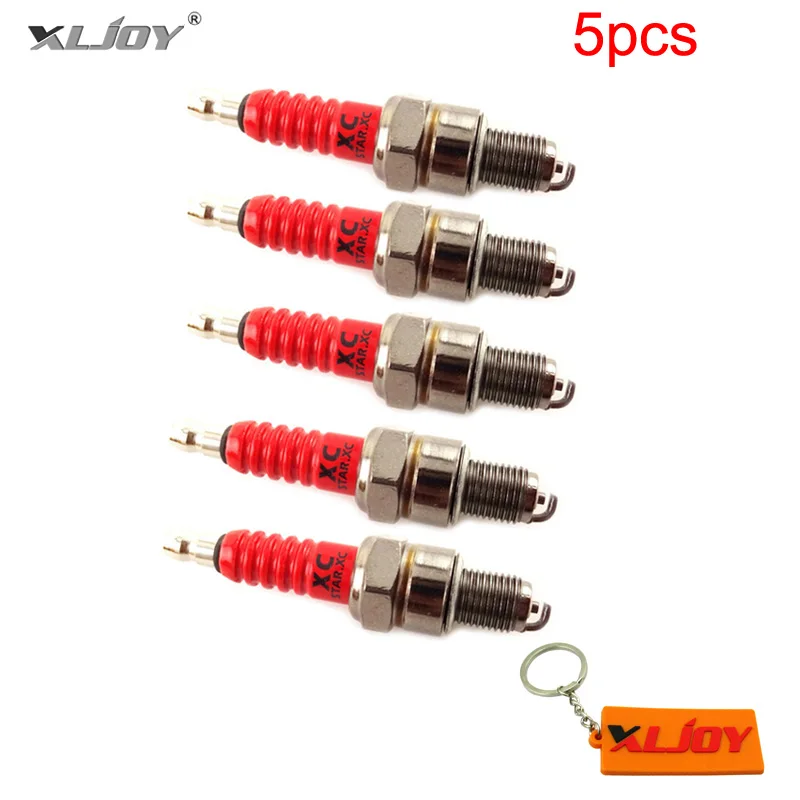 

XLJOY 5pcs A7TC Spark Plug For 50 70cc 90cc 110cc 125cc 140cc 150cc 160cc Pit Dirt Bike ATV Quad Moped Buggy Scooter Motorcycle