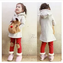 Free Shipping Children’s clothing set girls cartoon panda fleece sweatshirt +legging set hot-selling set for autumn – winter