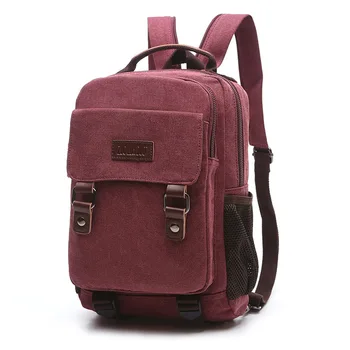 

032318 new hot lady small canvas travel backpack student school bag
